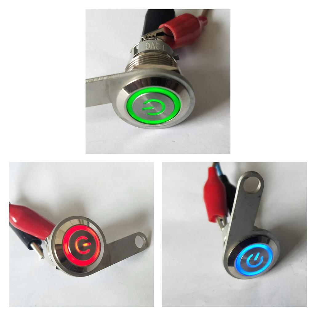 3pcs 12V Motorcycle LED Handlebar Headlight Foglight Switch Waterproof