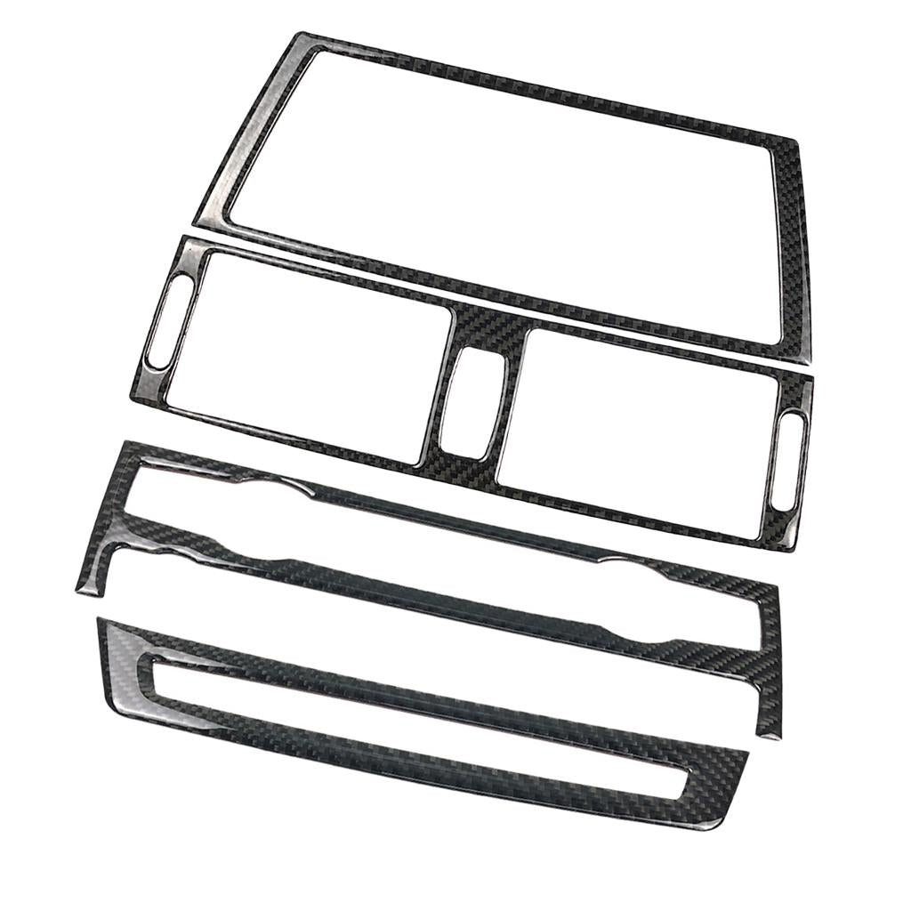 Carbon Fiber Car Air Condition Outlet CD Panel Frame for e70 e71 X5 X6