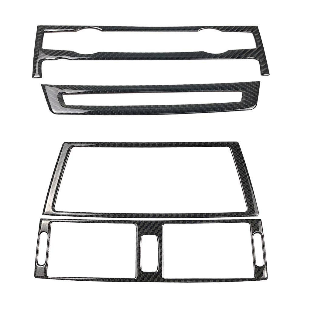 Carbon Fiber Car Air Condition Outlet CD Panel Frame for e70 e71 X5 X6
