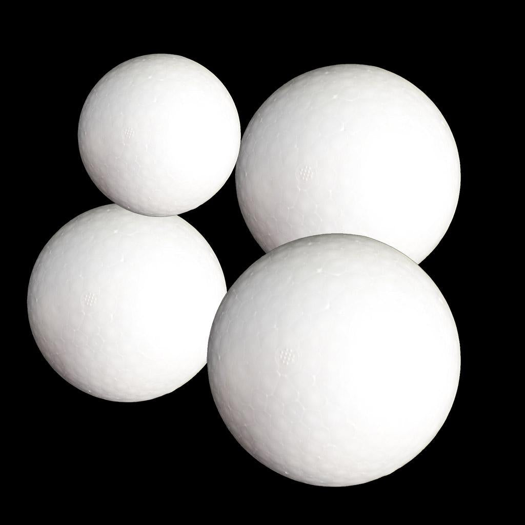 4 Pieces Solid Polystyrene Styrofoam Foam Ball for Wedding 150/180/200/250mm