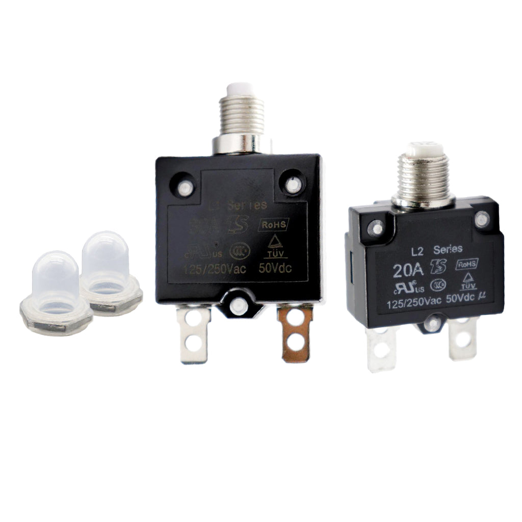 20A/30A Circuit Breaker Overload Protector Switch Fuse Resettable 125/250V