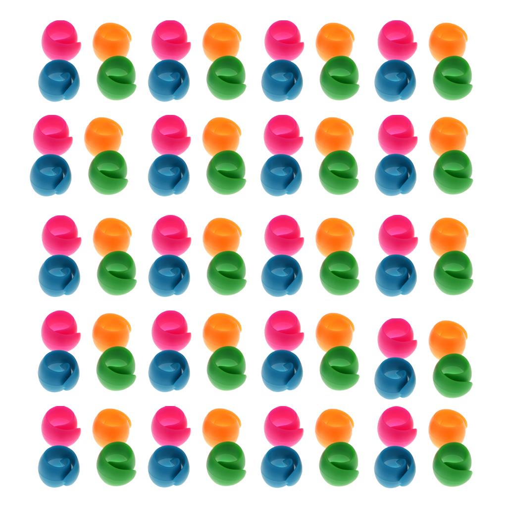 80x Mixed Silicone Thread Spool Huggers Bobbins Sewing Machine Accessories