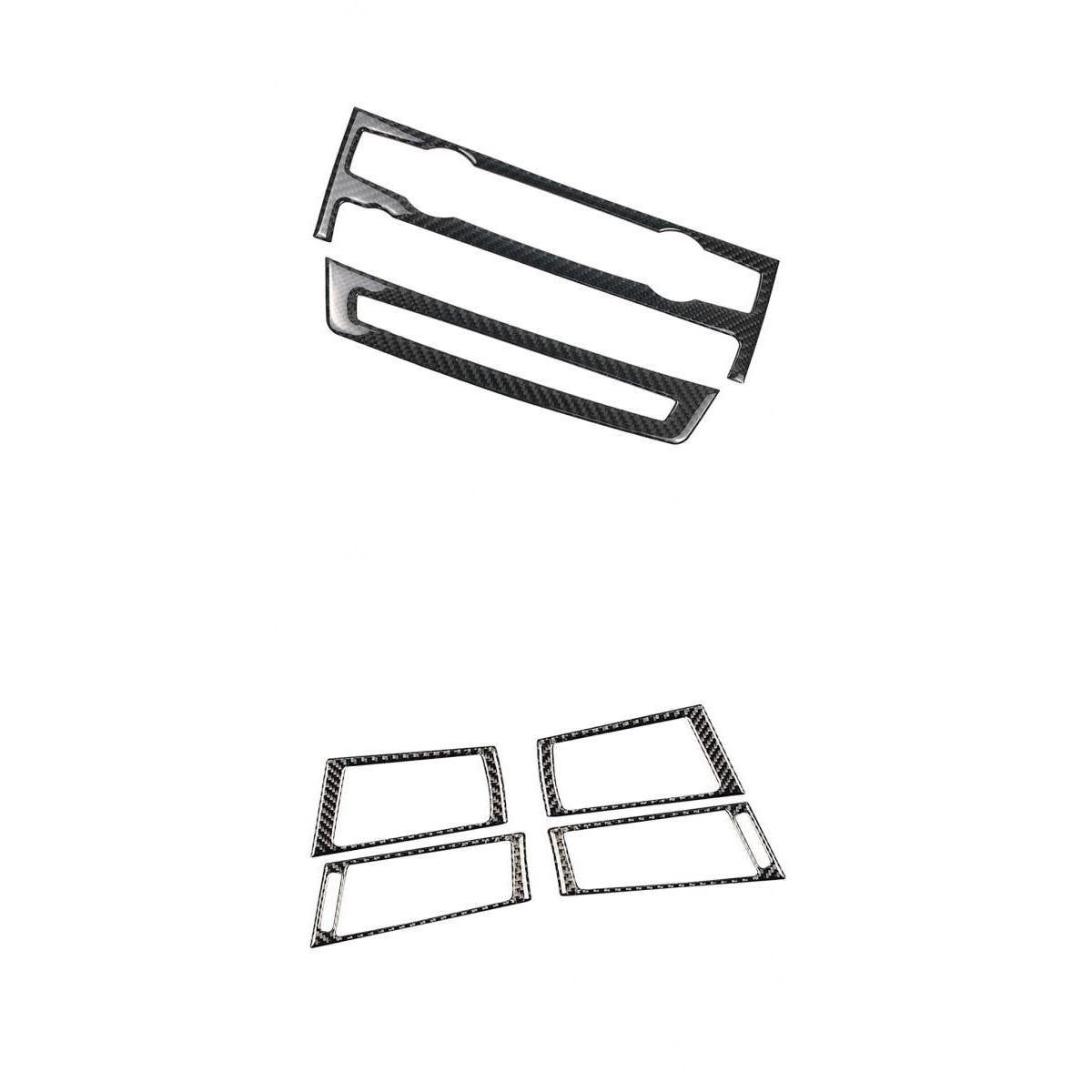 Carbon Fiber Control Panel Side Vent Frame Cover For e70 e71 X5 X6 08-13