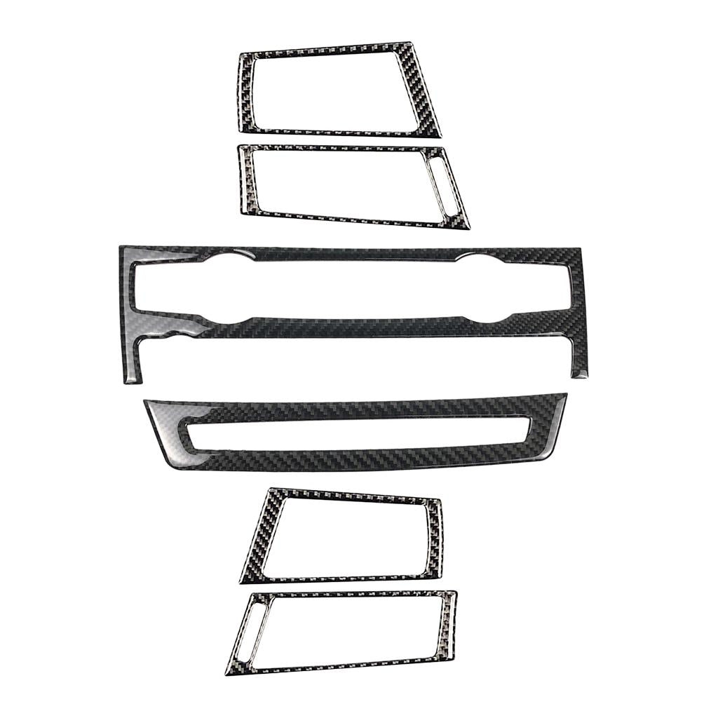 Carbon Fiber Control Panel Side Vent Frame Cover For e70 e71 X5 X6 08-13