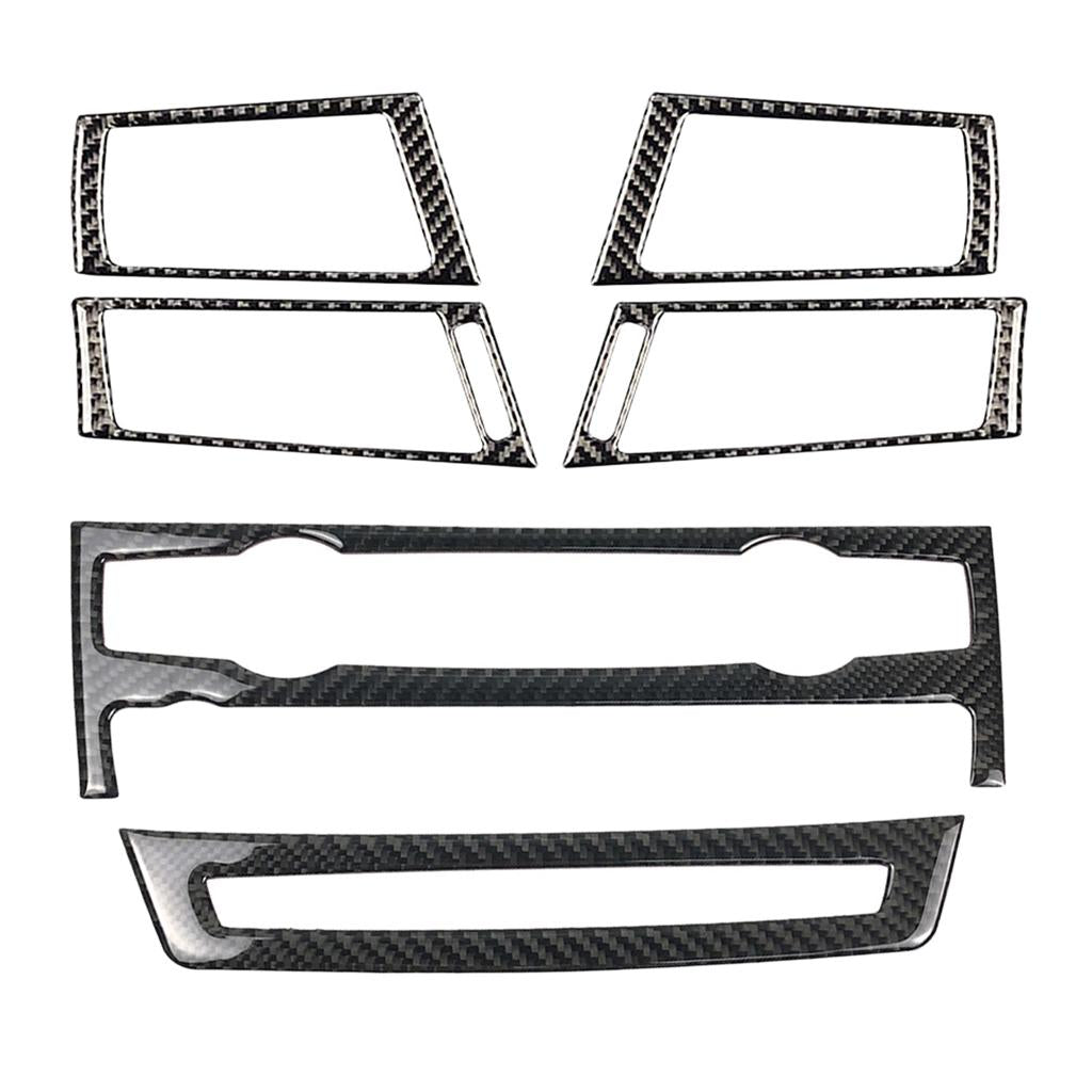 Carbon Fiber Control Panel Side Vent Frame Cover For e70 e71 X5 X6 08-13