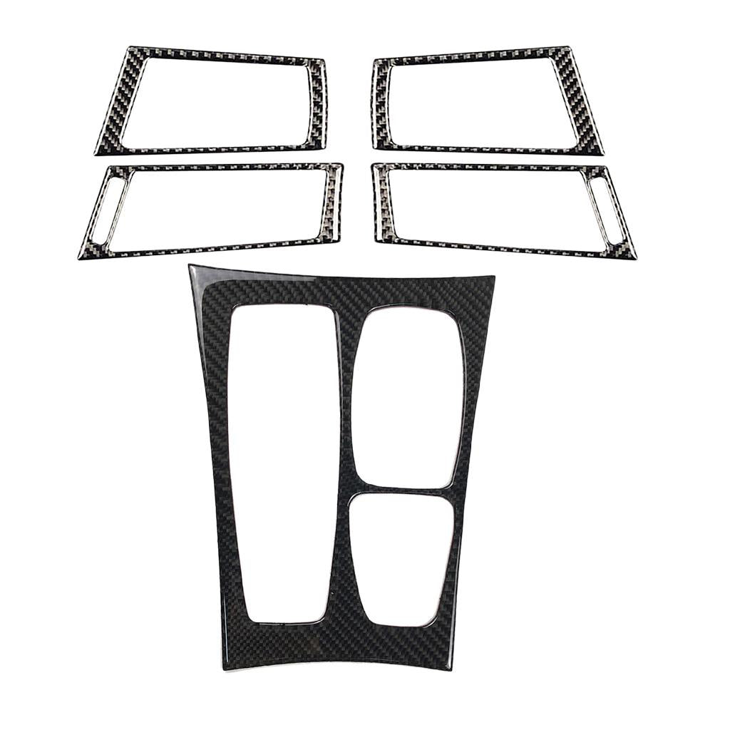 Carbon Fiber Side Air Vent Outlet Gear Shift Box Panel Cover For Series