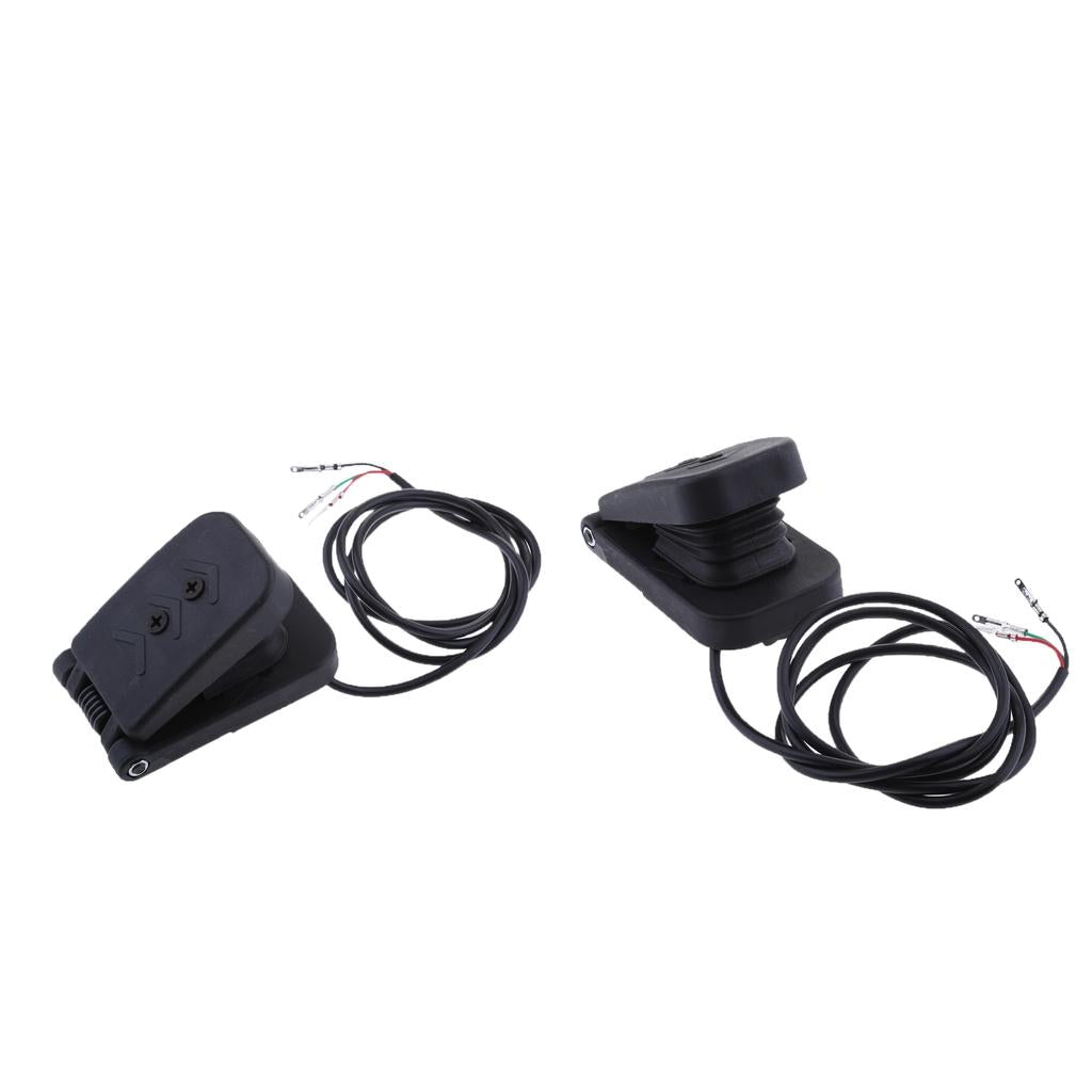 2pcs 5V Black Plastic Electric Bike Scooter Quad Foot Throttle Accelerator