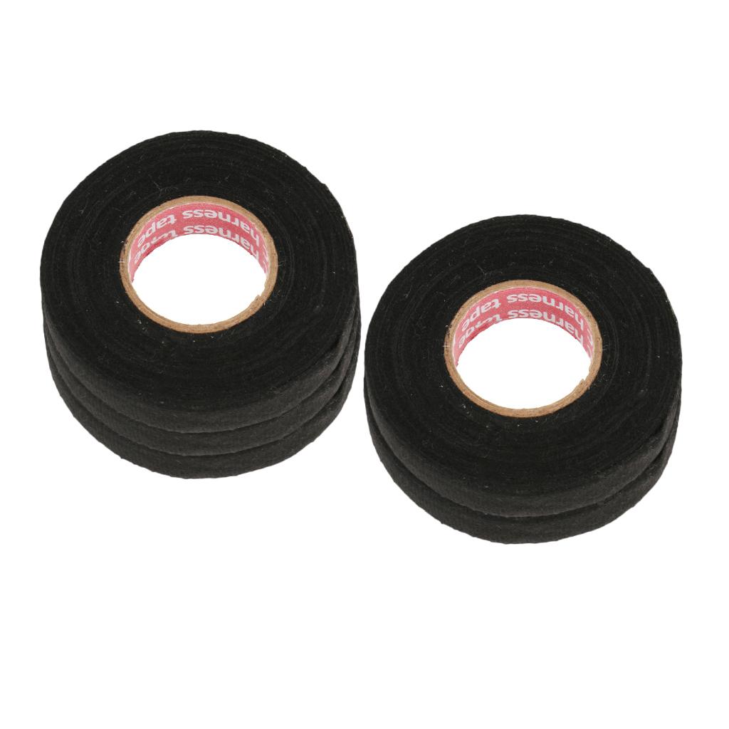 5pcs Auto Car Truck Noise Damping Loom Wire Harness Cloth Electrical Tape