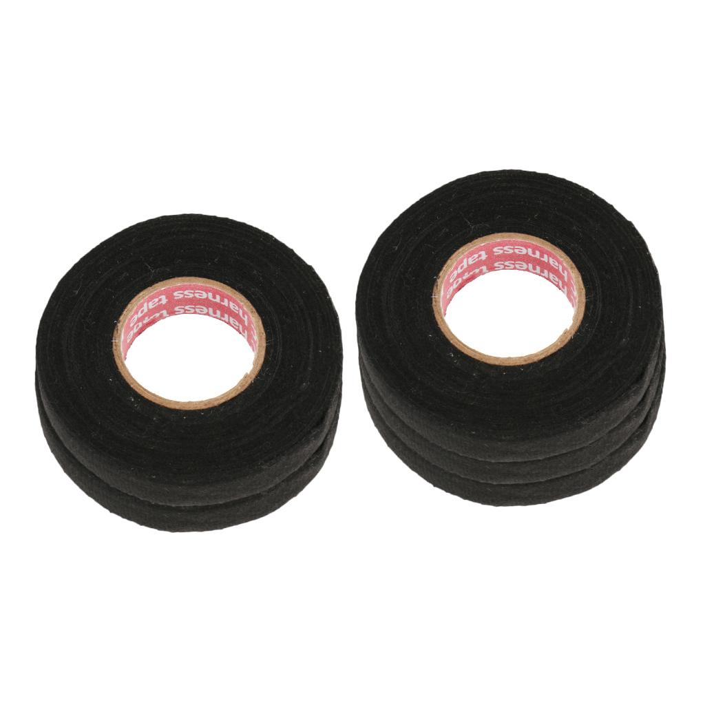 5pcs Auto Car Truck Noise Damping Loom Wire Harness Cloth Electrical Tape