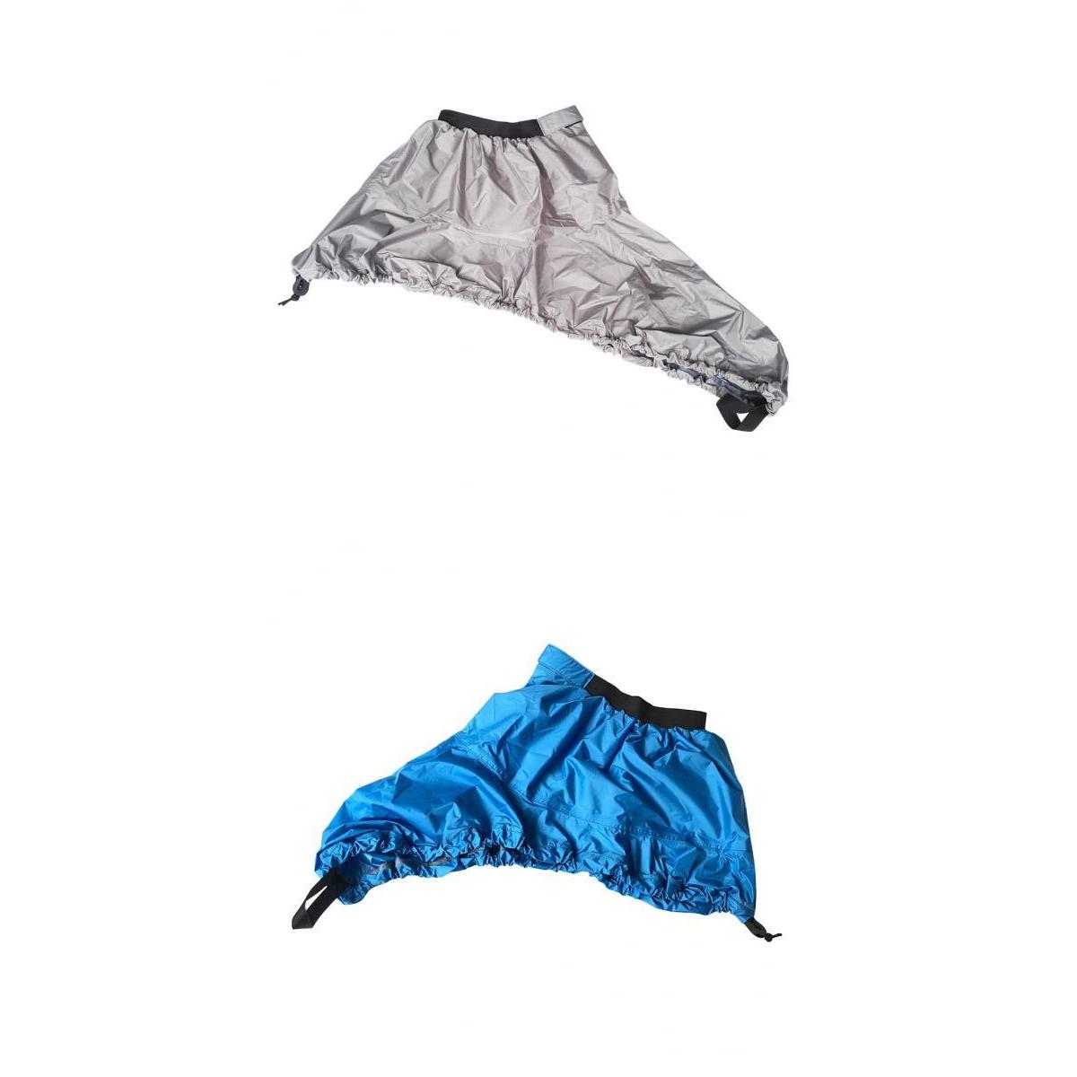 2x Universal Adjustable Kayak Canoe Cockpit Spray Skirt Deck Cover Gray+Blue