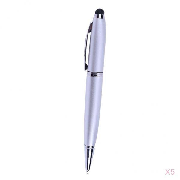 5Pcs 3in1 USB 2.0 Flash U Disk Screen Stylus Pen Writing Ballpoint Pen 16GB