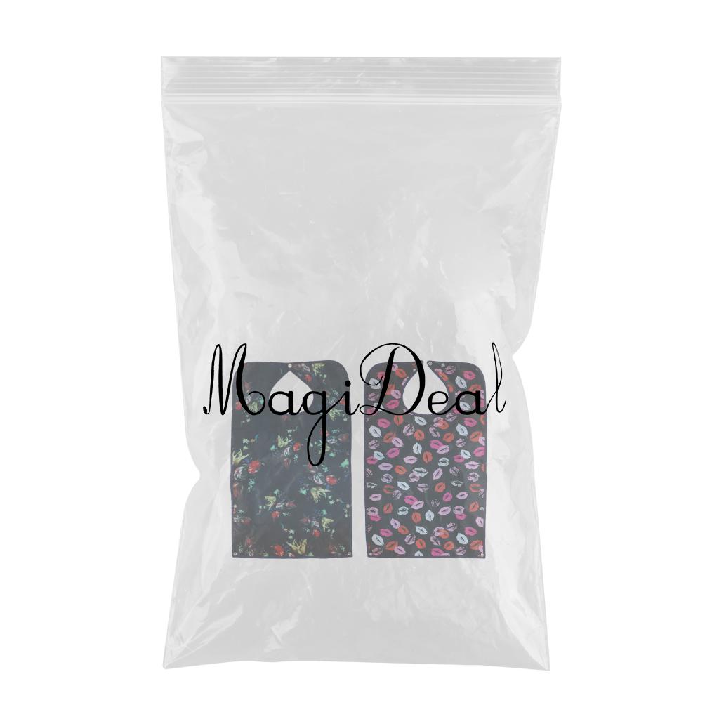 2Pieces Detachable Bib Adult Mealtime Cloth Protector Disability Aid Apron