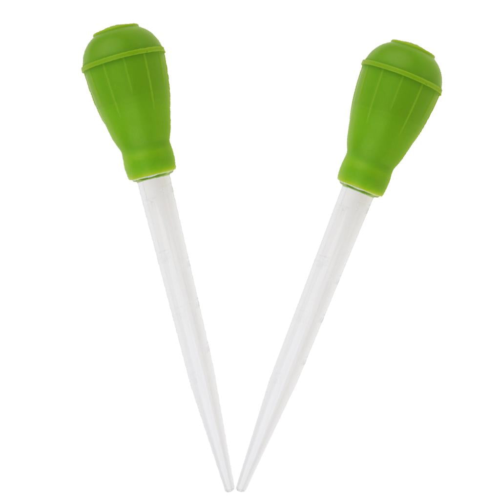 2 Pcs Aquarium Pipette Dropper Fish Tank Clean Coral Target Feeder 30ml