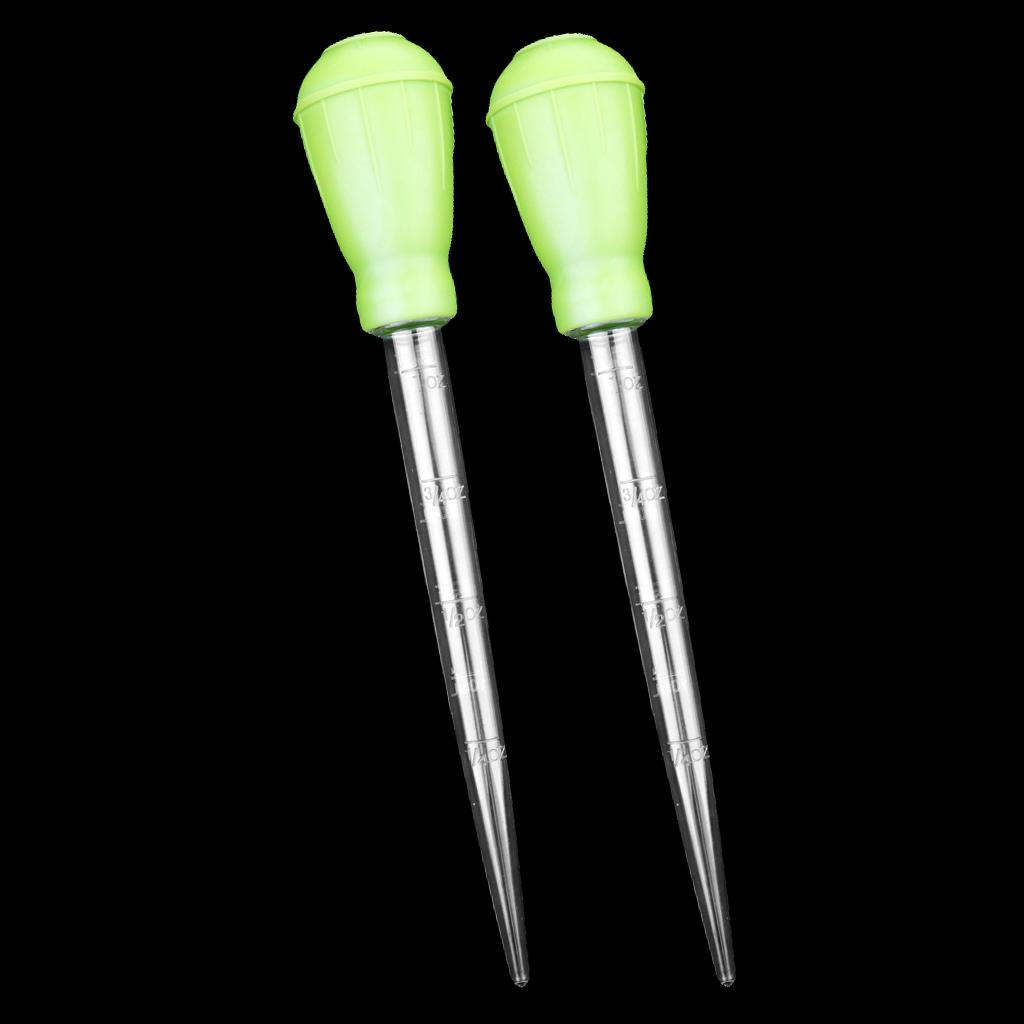 2 Pcs Aquarium Pipette Dropper Fish Tank Clean Coral Target Feeder 30ml