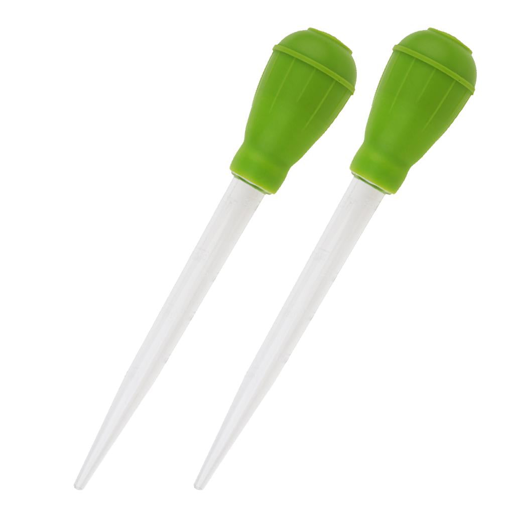 2 Pcs Aquarium Pipette Dropper Fish Tank Clean Coral Target Feeder 30ml