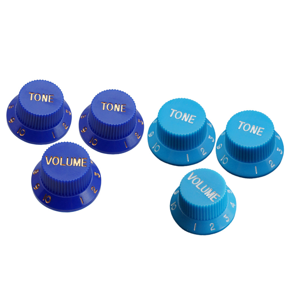 2 Volume & 4 Tone Control Knobs Speed Knobs for ST SQ Electric Guitar