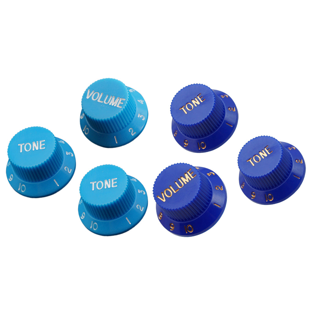 2 Volume & 4 Tone Control Knobs Speed Knobs for ST SQ Electric Guitar