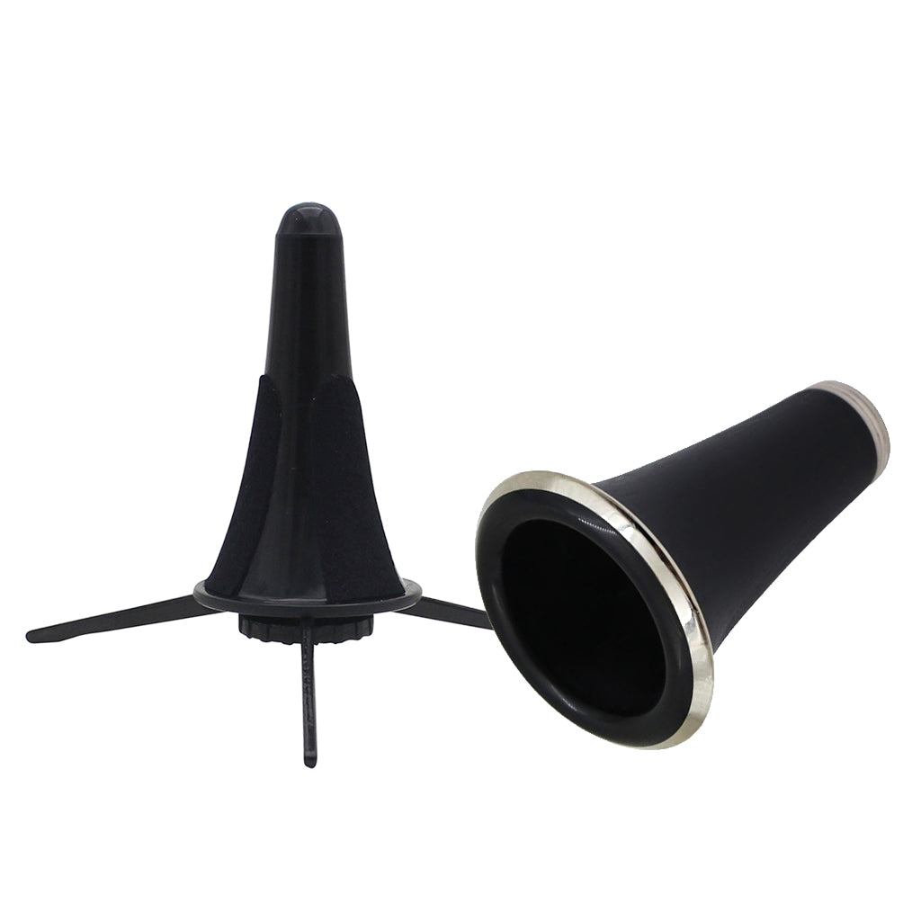 Bb Clarinet Bell+Foldable Tripod Stand Holder Rack for Wind Instrument Parts