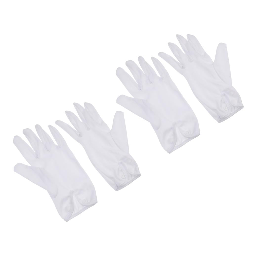 2 Pair Professional Snooker / Pool Billiard Referee Gloves White Cotton