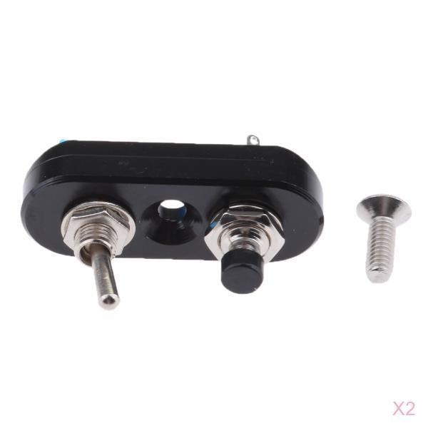 2 x Motorbike Headlight Spotlight Overtaking Start Horn Handlebar Switch