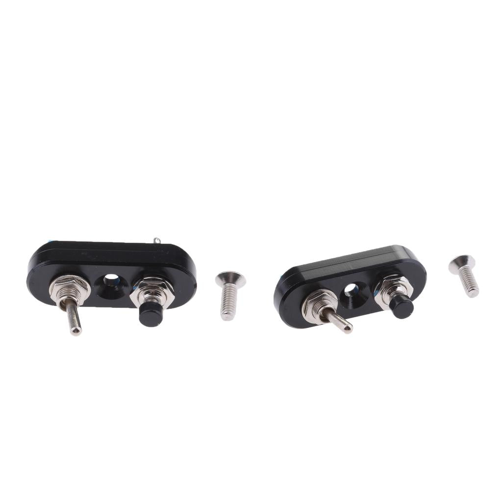 2 x Motorbike Headlight Spotlight Overtaking Start Horn Handlebar Switch