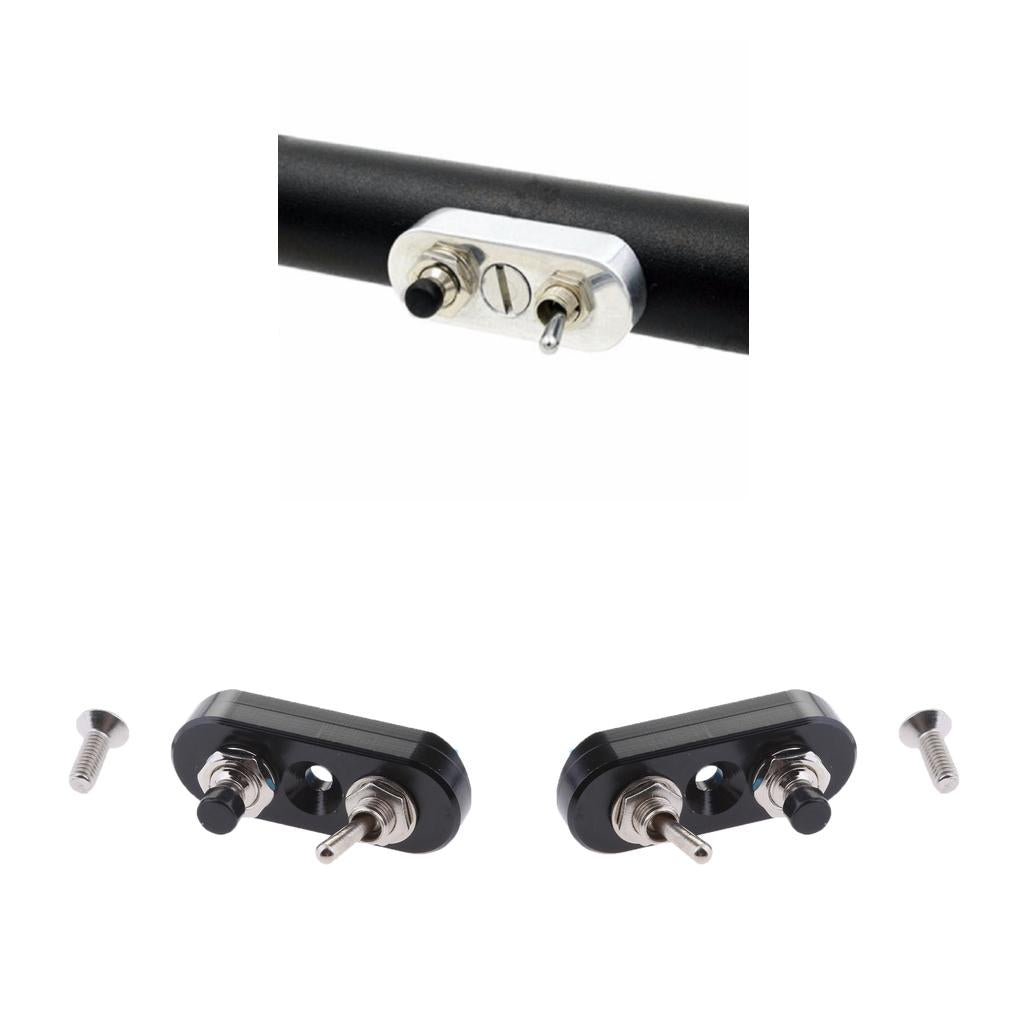 2 x Motorbike Headlight Spotlight Overtaking Start Horn Handlebar Switch