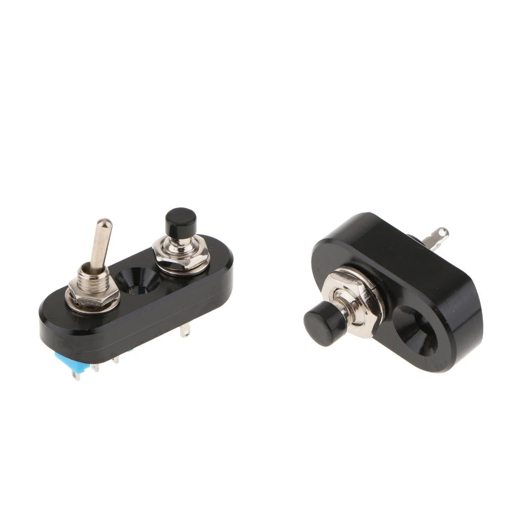 2pcs Motorbike Headlight Spotlight Overtaking Start Horn Handlebar Switch