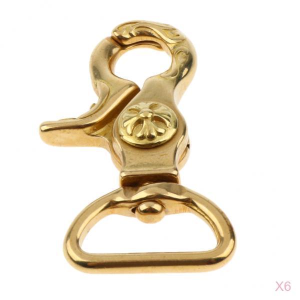 6x Lobster Clasp Hook Keychain Swivel Trigger Snap Hook Buckle Findings 20mm