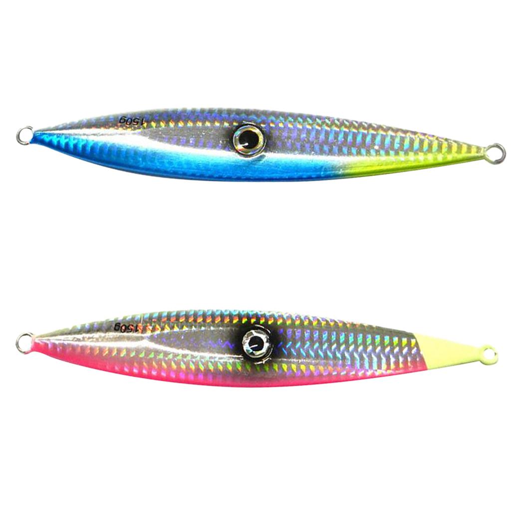 2pcs 150g Heavy Fishing Lures Metal Bait Casting Lures Deep Spoon Bass Jig