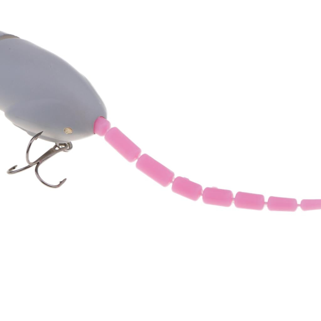 2pcs Soft Hollow Body Mice Rat Topwater Fishing Lure Bass Bait Crankbait