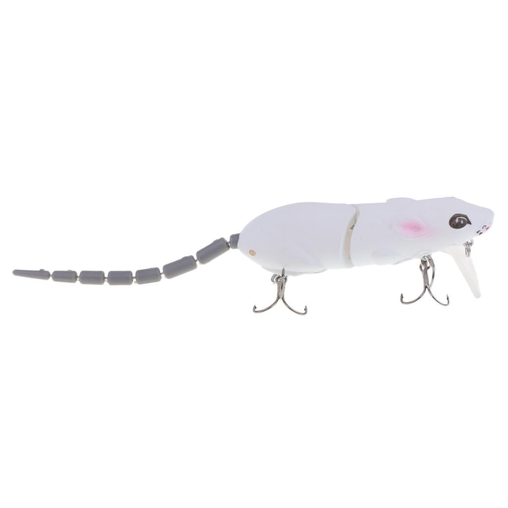 2pcs Soft Hollow Body Mice Rat Topwater Fishing Lure Bass Bait Crankbait
