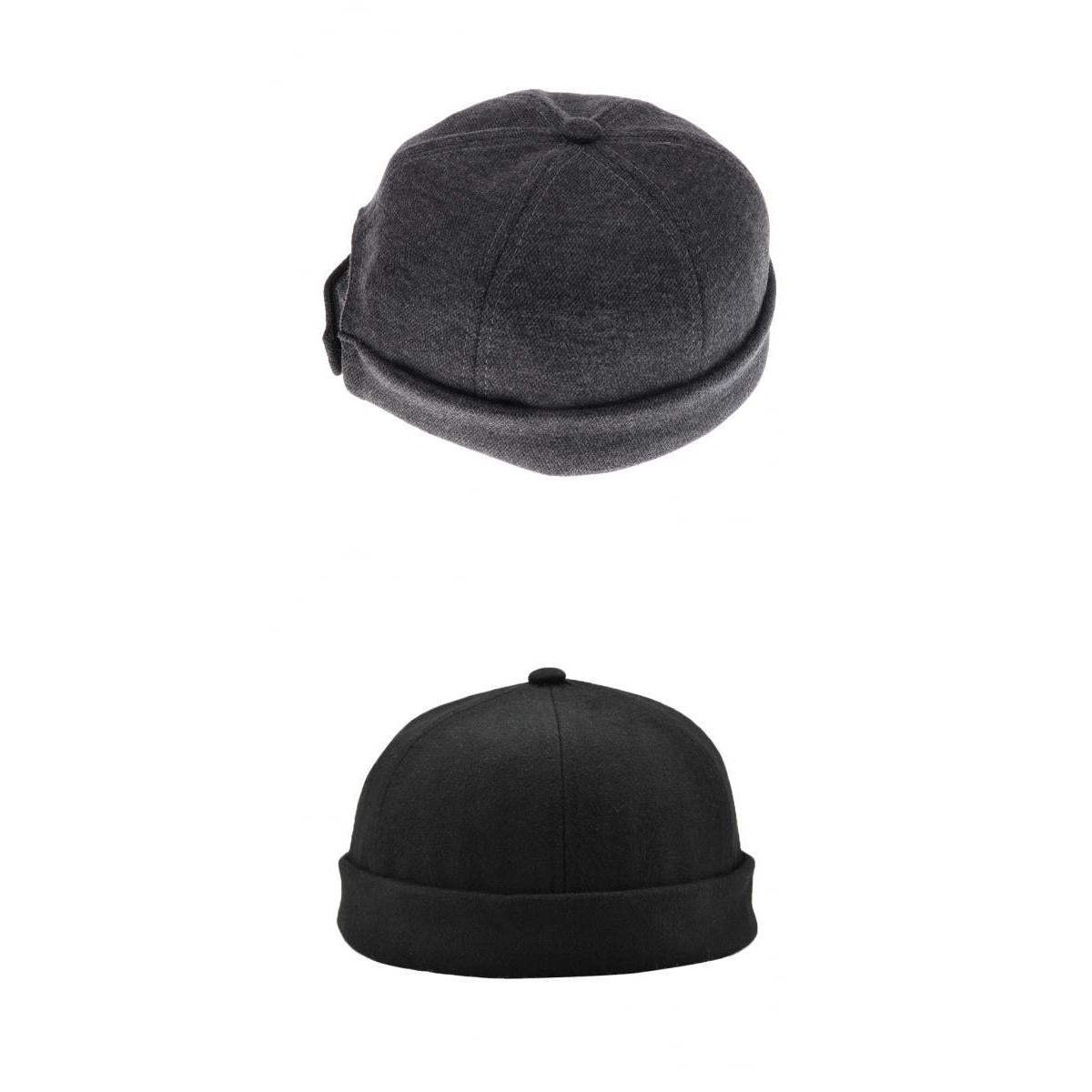 2 Pieces Women Men Retro Docker Leon Beanie Cap Pure Cotton Hat