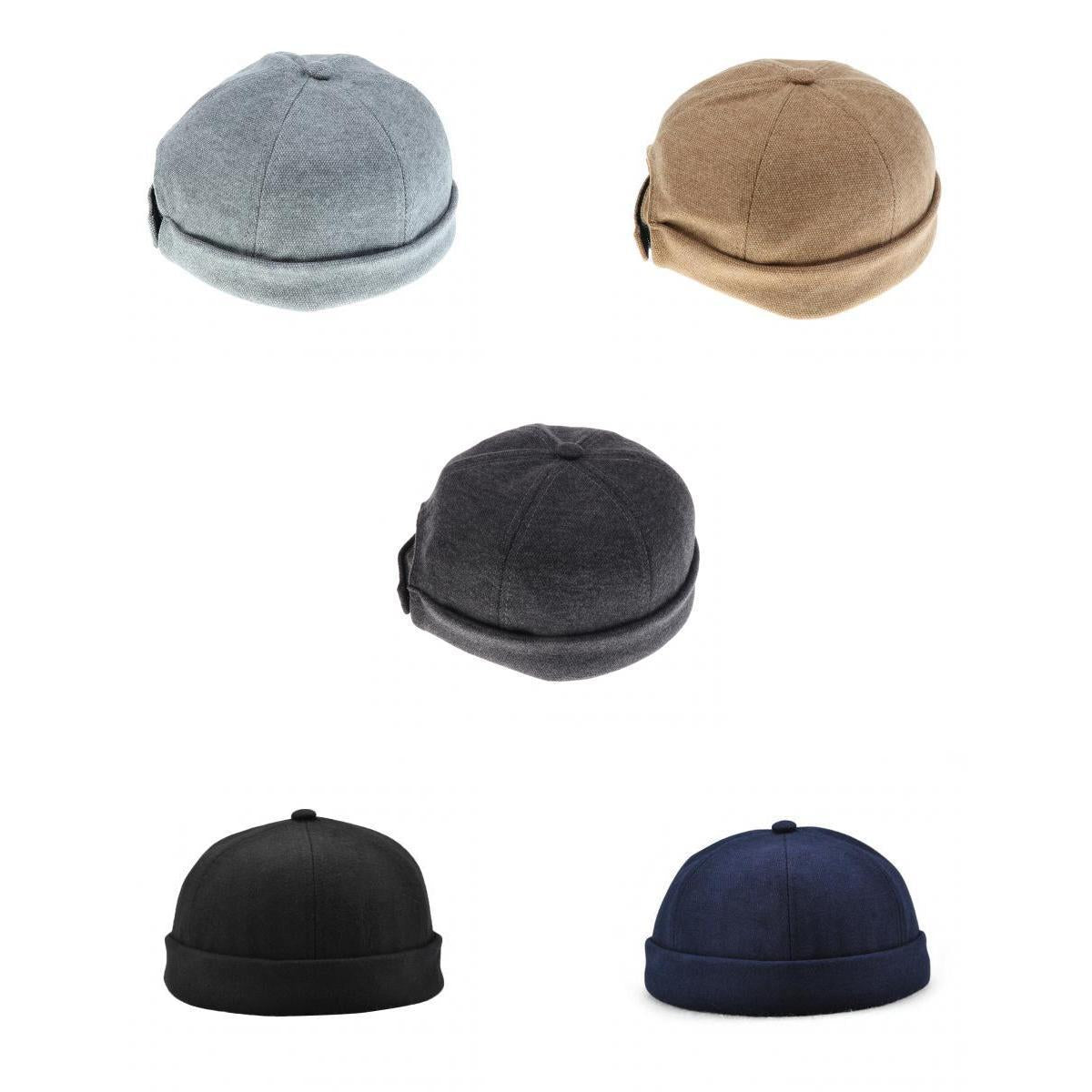 5 Pieces Women Men Retro Docker Leon Beanie Cap Pure Cotton Hat
