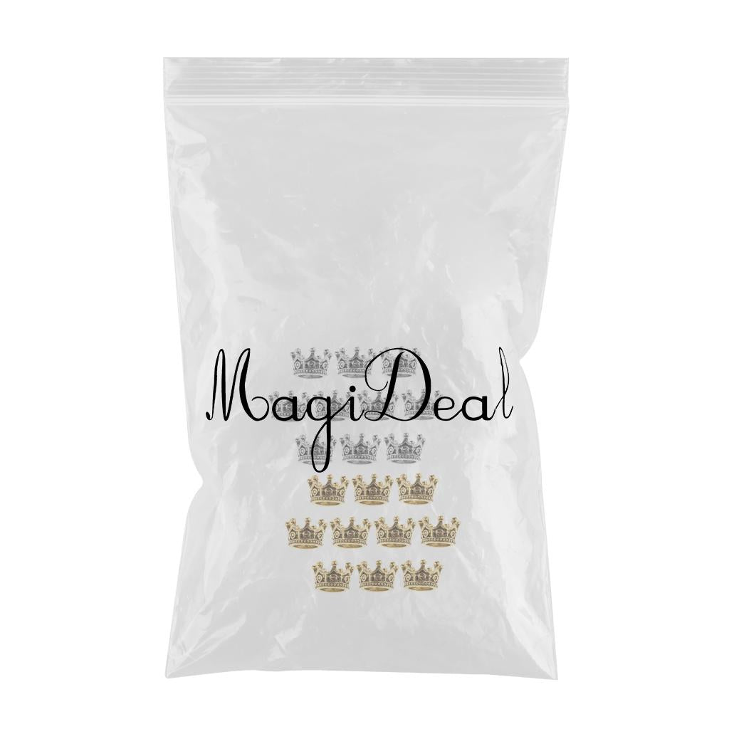 20 Pcs 6mm Mini Crown Charms Beads for DIY Jewelry Findings Making 6 x11mm