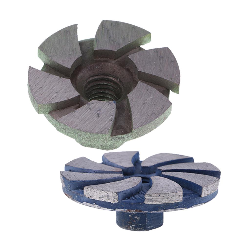 2 Pcs Diamond Grinding Cup Wheel Cutting Disc Grinder Concrete Stone 35/56mm