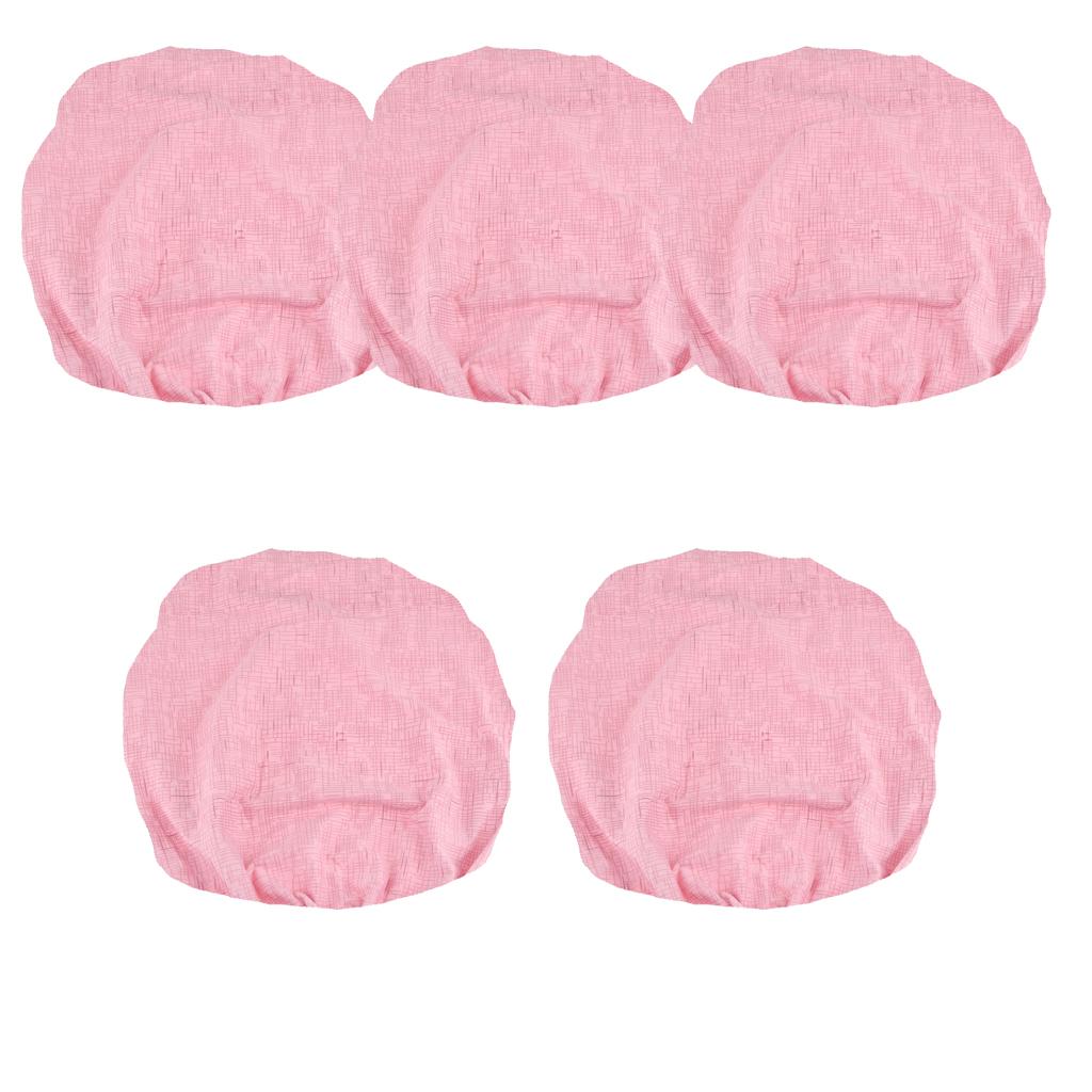 5pcs Universal Spandex Stretch Office Swivel Chair Seat Slipcover Pink
