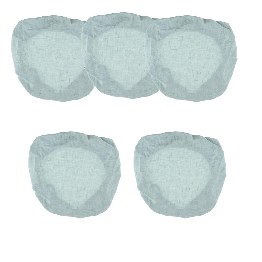 5pcs Universal Spandex Stretch Office Swivel Chair Seat Slipcover Water Blue