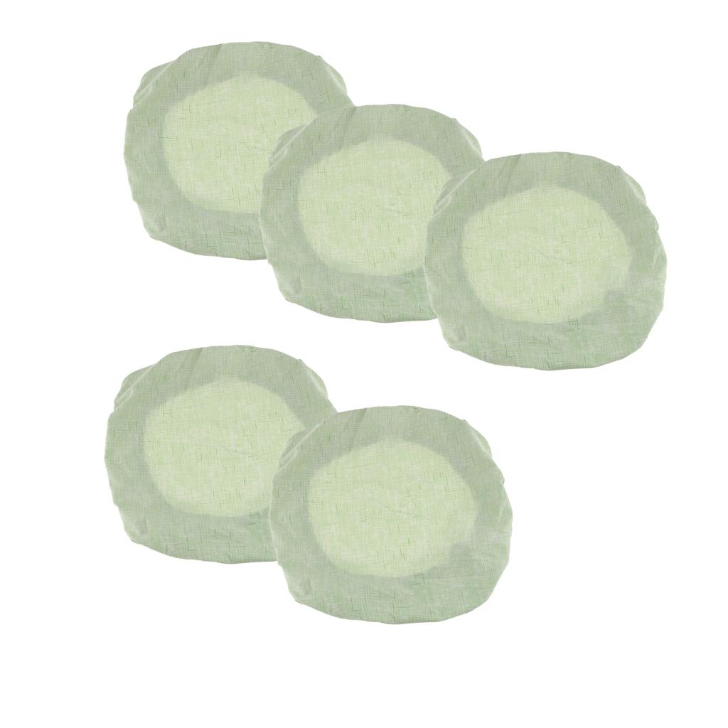 5pcs Universal Spandex Stretch Office Swivel Chair Seat Slipcover Green