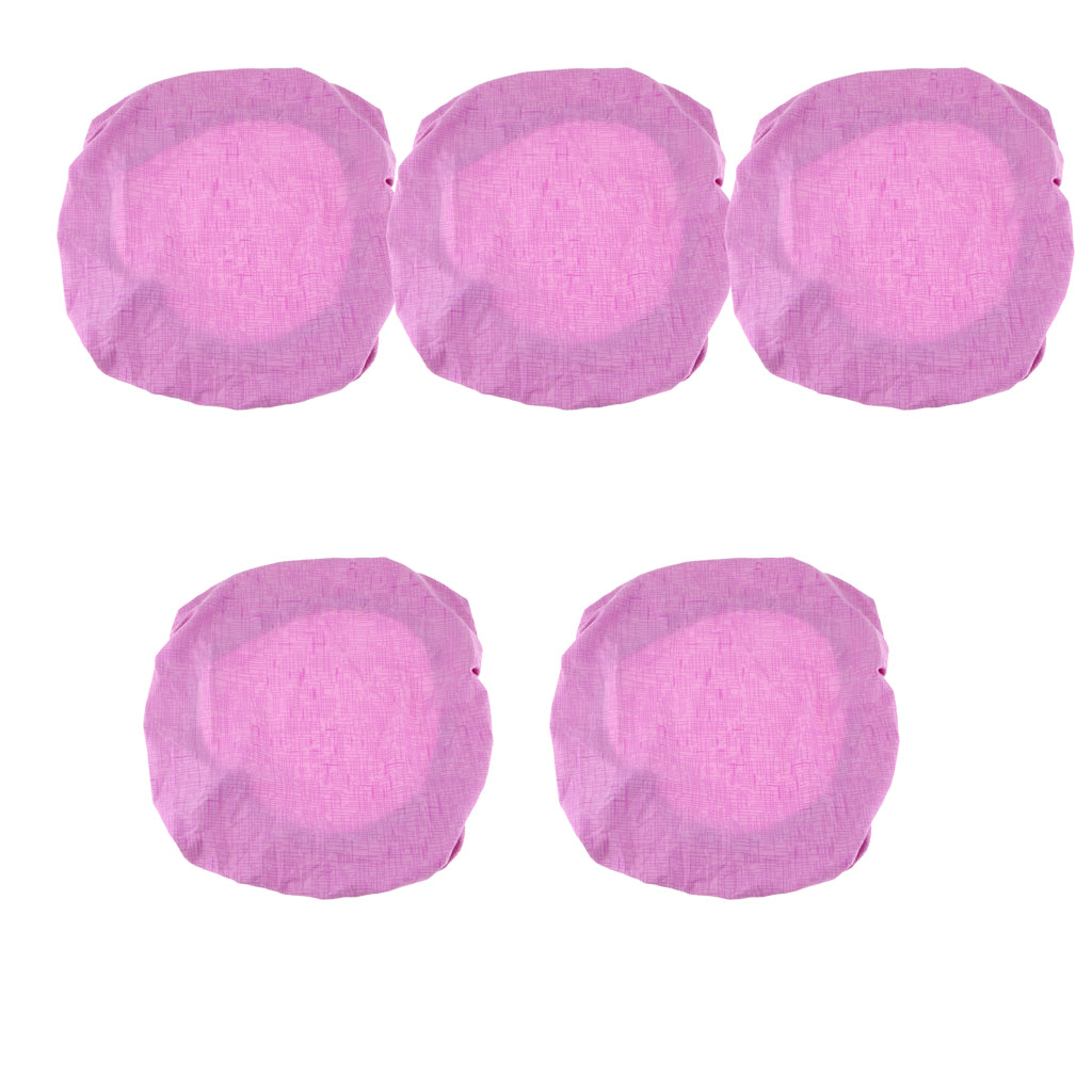 5pcs Universal Spandex Stretch Office Swivel Chair Seat Slipcover Purple