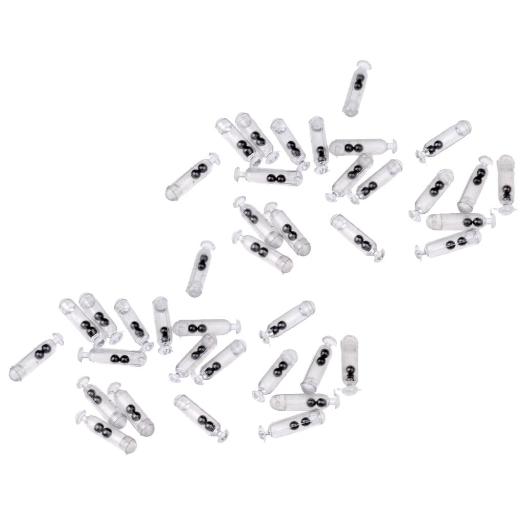 40 Pieces Fishing Lure Rattles Insert Tube Rattle Shake Attract Sound Bar