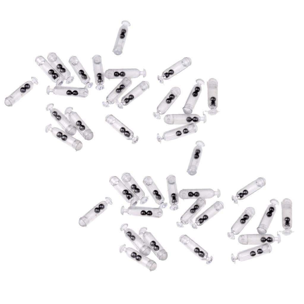 40 Pieces Fishing Lure Rattles Insert Tube Rattle Shake Attract Sound Bar