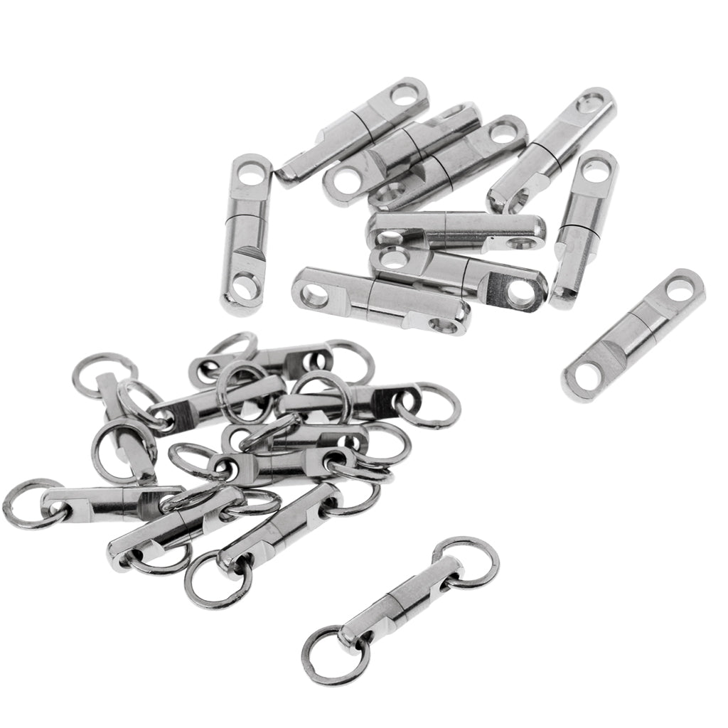 20pcs Fishing Ball Bearing Swivels Heavy Duty Big Game Fishing Swivels 3.5mm
