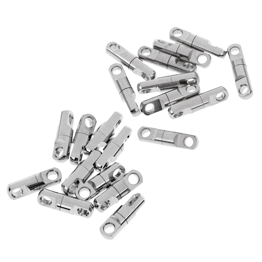 20 Pieces Fishing Ball Bearing Swivels Heavy Duty Fishing Cylindrical Swivel