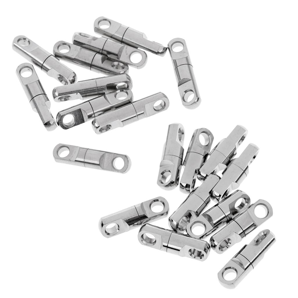 20 Pieces Fishing Ball Bearing Swivels Heavy Duty Fishing Cylindrical Swivel