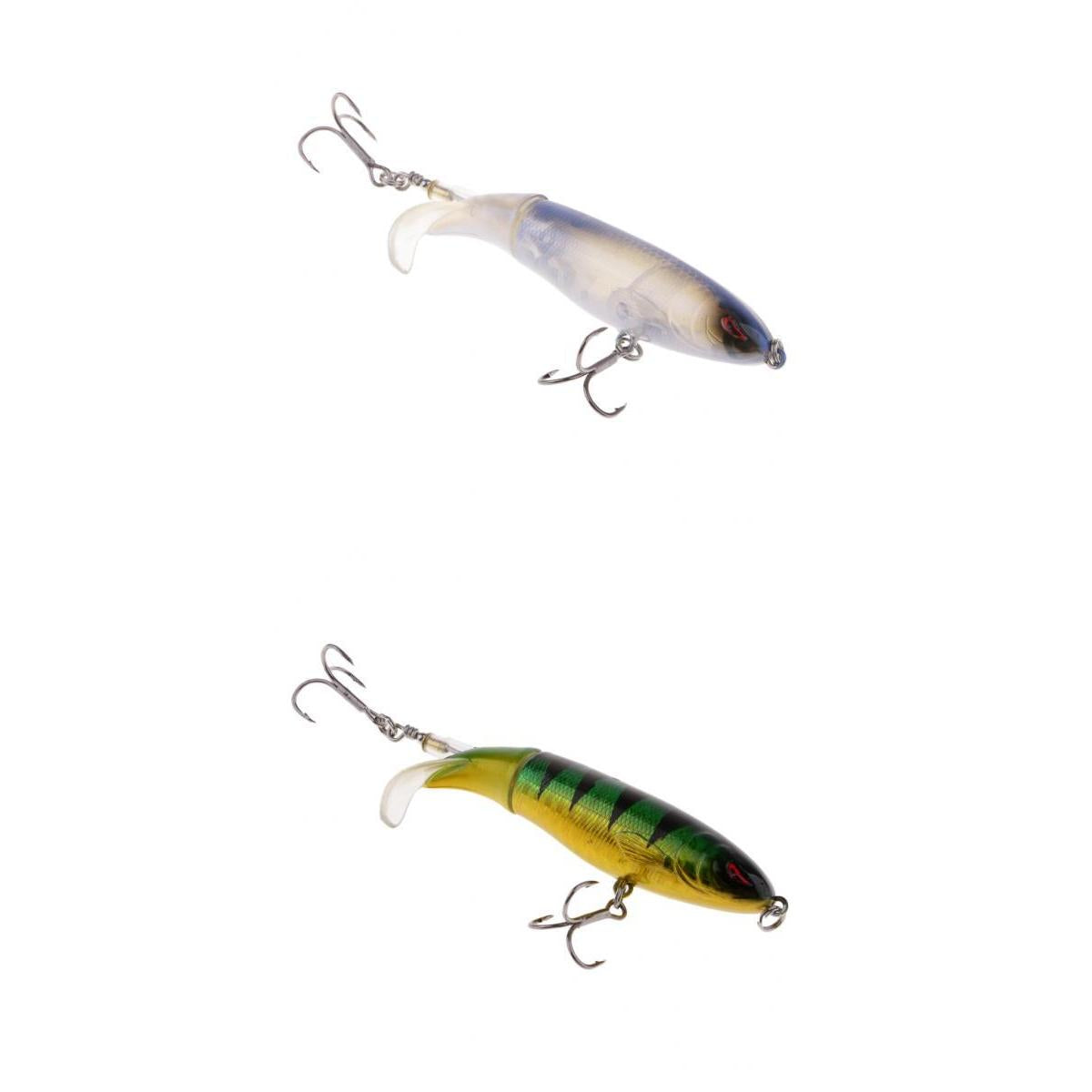 2pcs Fishing Lures Topwater Floating Hard Bait 10cm 13.2g