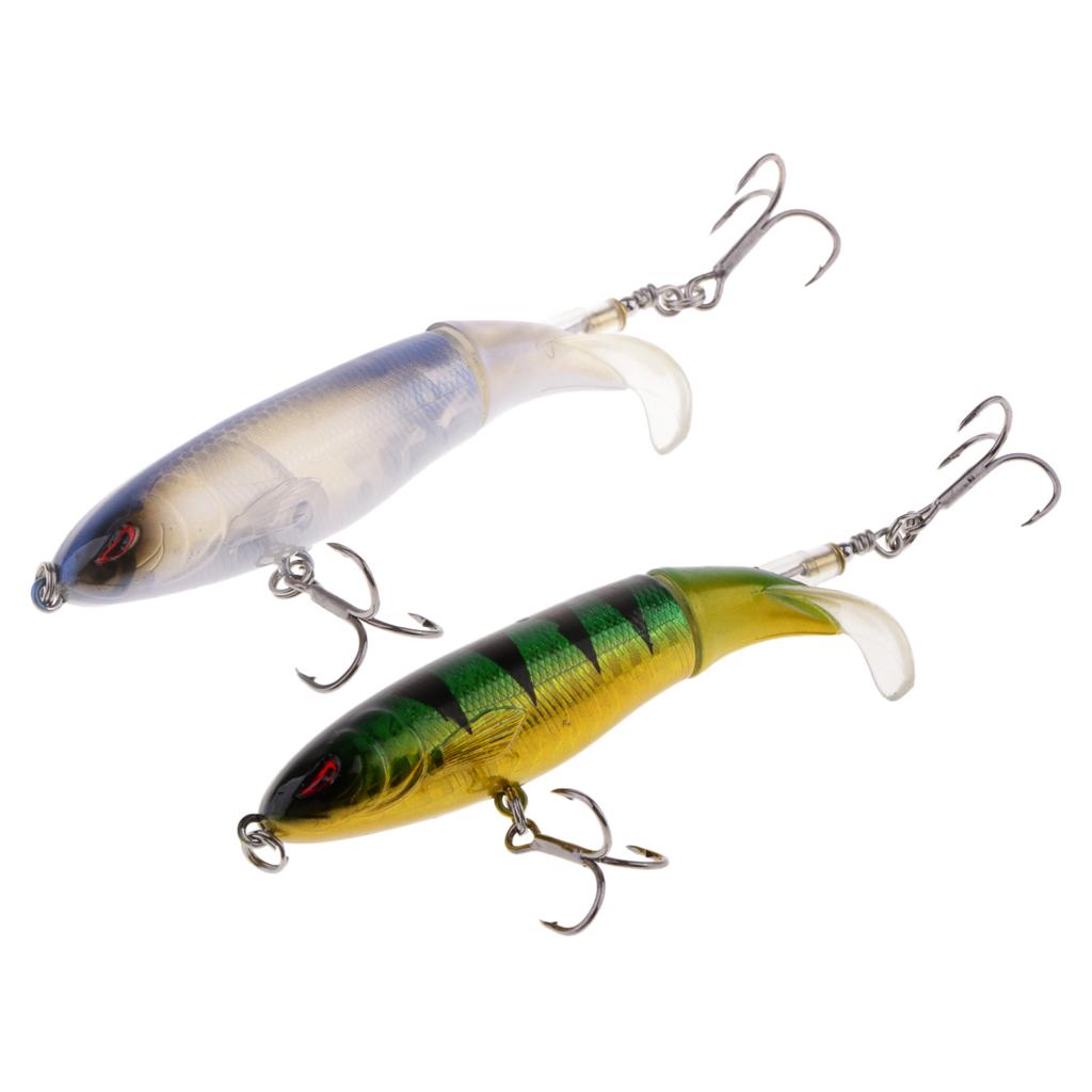 2pcs Fishing Lures Topwater Floating Hard Bait 10cm 13.2g