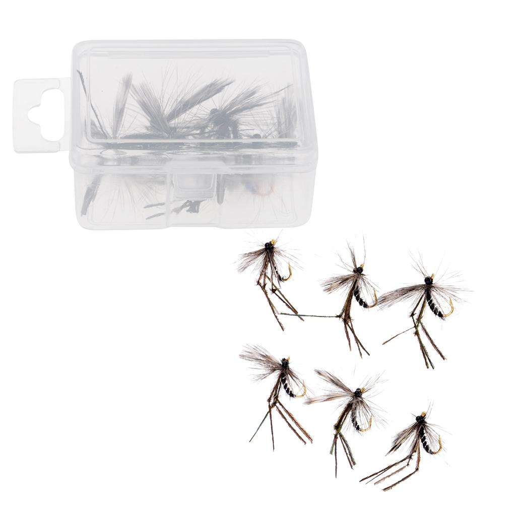 12pcs Artificial Mosquito Bait Fly Fishing Flies Bass Trout Salmon Lures