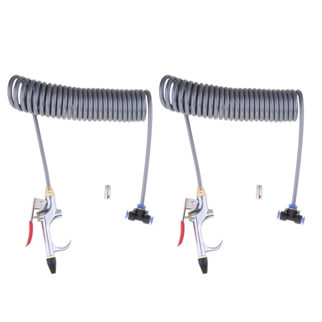 2X Air Blower Blow Spray + 3.5m Recoil Hose Dust Blower Clean Nozzle