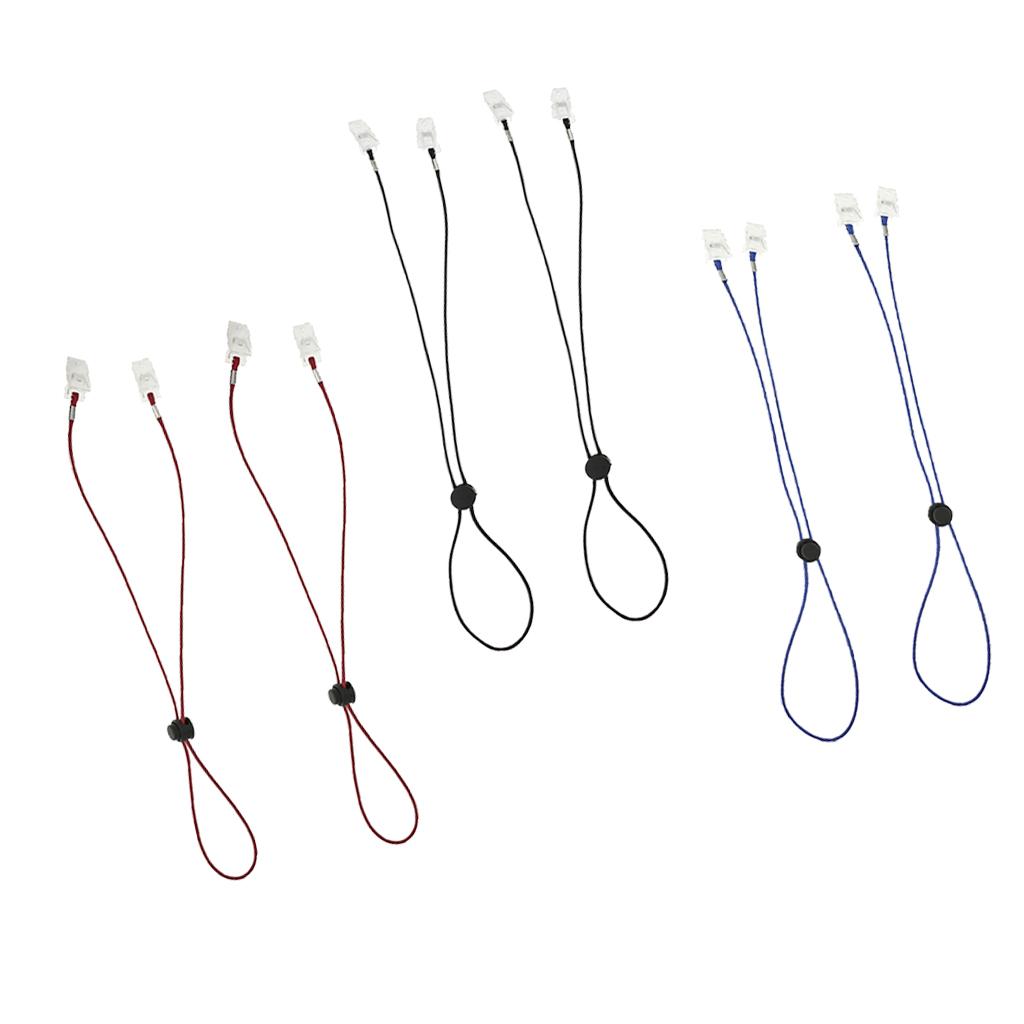 6 Pieces Flexible Bib Napkin Chains Holder Meal Paper Towel Clip Landyard