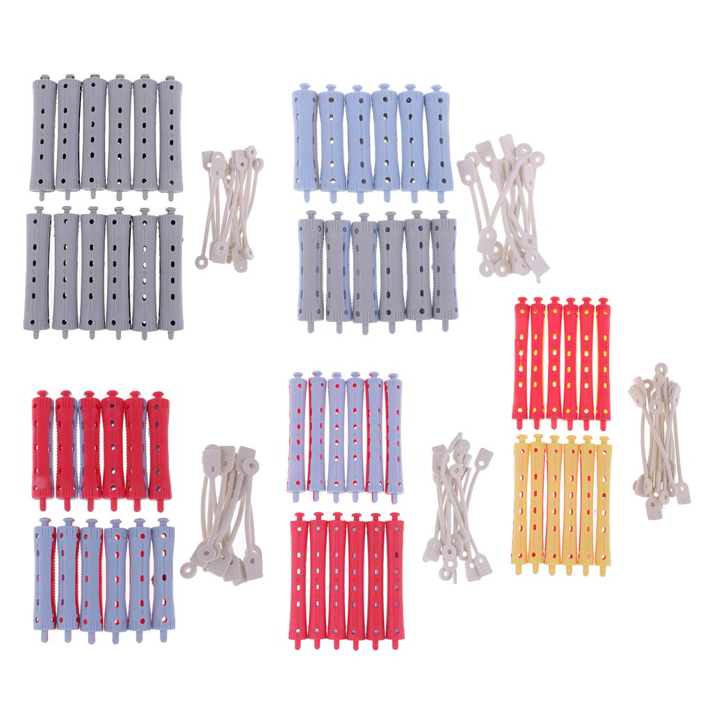 60x Hair Curler Clamps Hairdreser Perm Rods Hair Styling DIY Tool